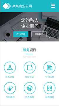 商業(yè)行業(yè)手機(jī)模板網(wǎng)站