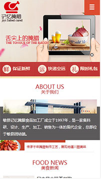 餐飲行業(yè)手機(jī)網(wǎng)站模板