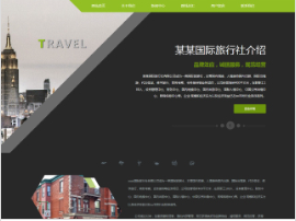旅游、風景行業彩色模板網站