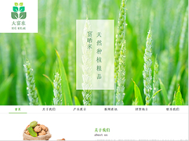 農業行業彩色模板網站