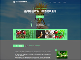 農業行業彩色模板網站