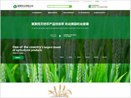 農業行業彩色模板網站