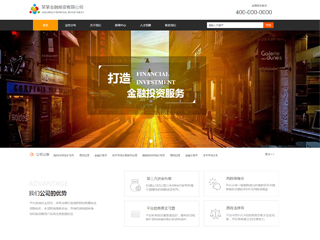 金融、投資行業(yè)彩色模板網(wǎng)站
