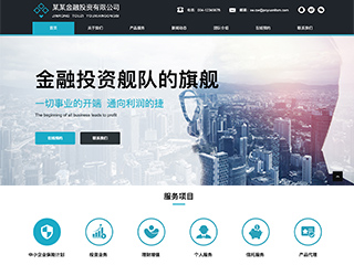 金融、投資行業(yè)彩色模板網(wǎng)站