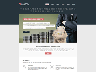 金融、投資行業(yè)彩色模板網(wǎng)站