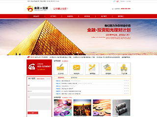 金融、投資行業(yè)彩色模板網(wǎng)站