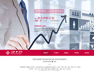金融、投資行業(yè)彩色模板網(wǎng)站