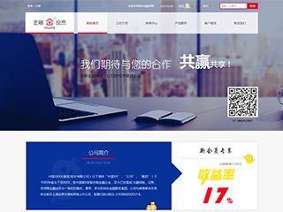 金融、投資行業(yè)彩色模板網(wǎng)站
