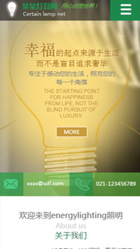 能源、燈具行業(yè)手機模板網(wǎng)站