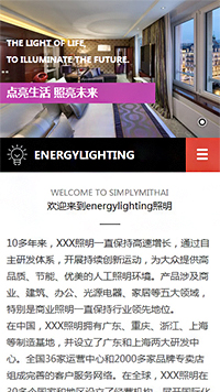 能源、燈具行業(yè)手機模板網(wǎng)站