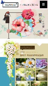 鮮花行業(yè)手機(jī)模板網(wǎng)站