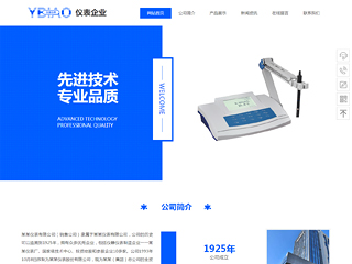 儀器、儀表行業(yè)彩色模板網(wǎng)站