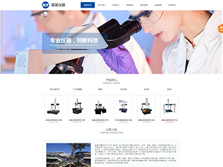儀器、儀表行業(yè)彩色模板網(wǎng)站