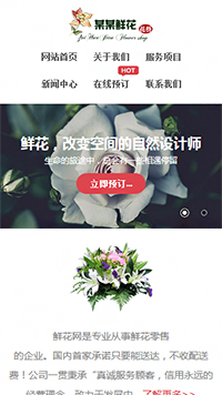 鮮花行業(yè)手機(jī)模板網(wǎng)站