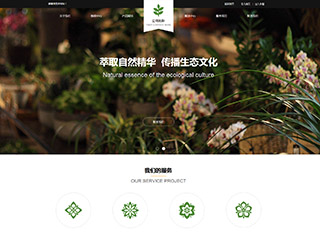 鮮花行業彩色模板網站