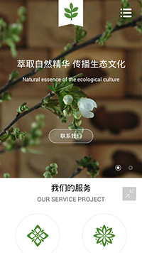 鮮花行業手機模板網站