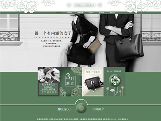 皮具行業彩色模板網站