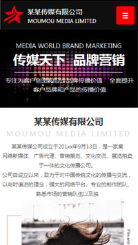  傳媒、廣電行業手機模板網站