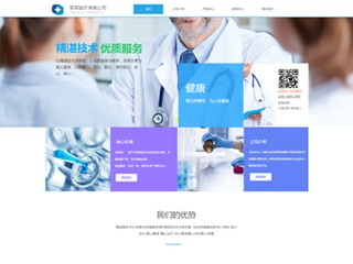  醫療、保健行業彩色模板網站