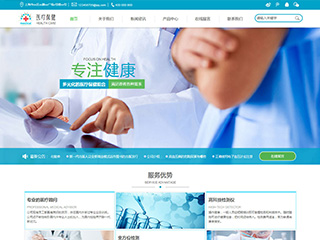  醫療、保健行業彩色模板網站