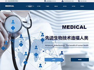  醫療、保健行業彩色模板網站