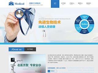  醫療、保健行業彩色模板網站