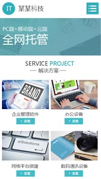  IT科技、軟件行業手機模板網站
