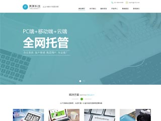  IT科技、軟件行業彩色模板網站
