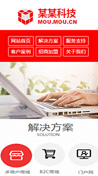  IT科技、軟件行業手機模板網站