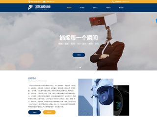  安防、監(jiān)控器材行業(yè)彩色模板網(wǎng)站