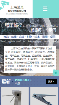  安防、監控器材行業手機模板網站