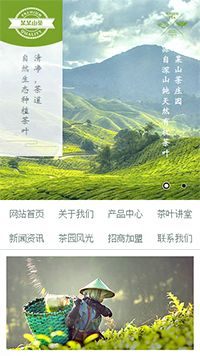 茶葉行業手機模板網站