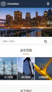  貿(mào)易、出口行業(yè)手機(jī)模板網(wǎng)站