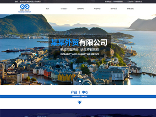 貿(mào)易、出口行業(yè)彩色模板網(wǎng)站