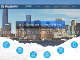  貿(mào)易、出口行業(yè)彩色模板網(wǎng)站