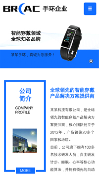 鐘表行業手機模板網站