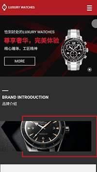 鐘表行業手機模板網站
