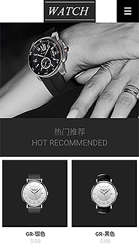 鐘表行業手機模板網站