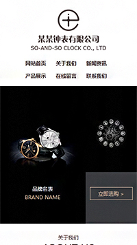 鐘表行業手機模板網站