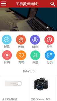 網(wǎng)店行業(yè)手機(jī)模板網(wǎng)站