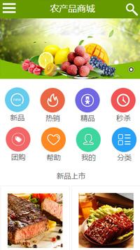 網(wǎng)店行業(yè)手機(jī)模板網(wǎng)站