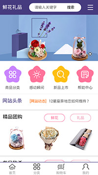 網店行業手機模板網站