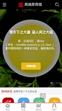 網店行業手機模板網站