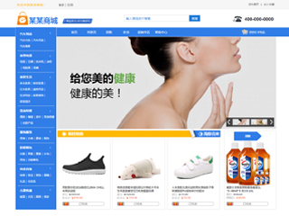 網店行業彩色模板網站