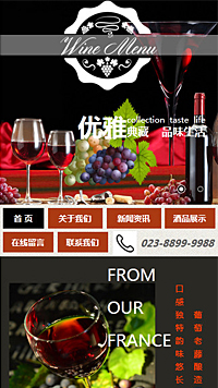 釀造、酒類行業(yè)手機(jī)模板網(wǎng)站