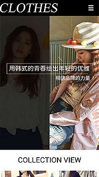 服裝行業(yè)手機模板網(wǎng)站