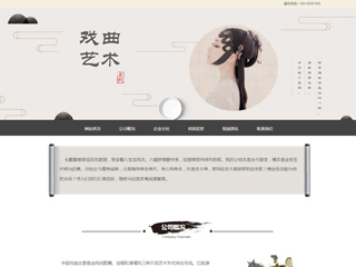 文化行業彩色模板網站