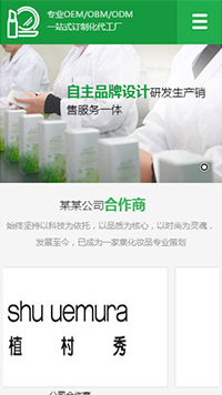化工、涂料行業手機模板網站