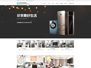 家電行業彩色模板網站