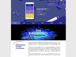 電子、電氣行業彩色模板網站